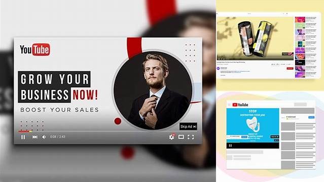 2122+ Youtube Bumper Ad Mockup Customizable PSD Templates