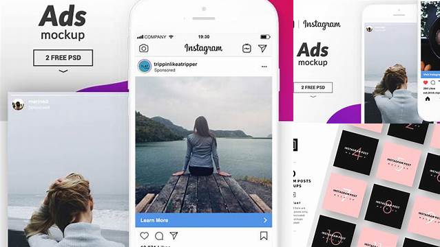 2143+ Instagram Ad Mockup Editable PSD File