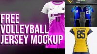 2147+ Mockup Jersey Voli Download Free Editable PSD Template