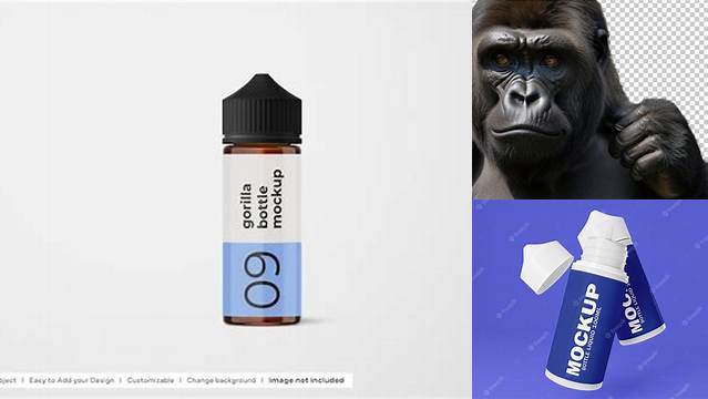 2166+ Chubby Gorilla Mockup PSD Free Download