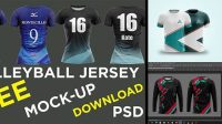 2166+ Sublimation Jersey Mockup Psd Elegant Free Template