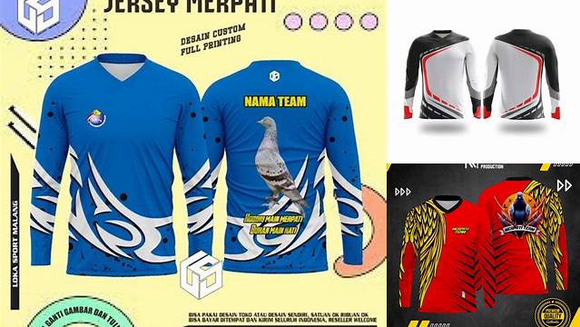 2169+ Jersey Merpati Simple Customizable Design Files