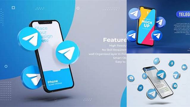 2169+ Telegram Mockup Exclusive Free PSD Mockups