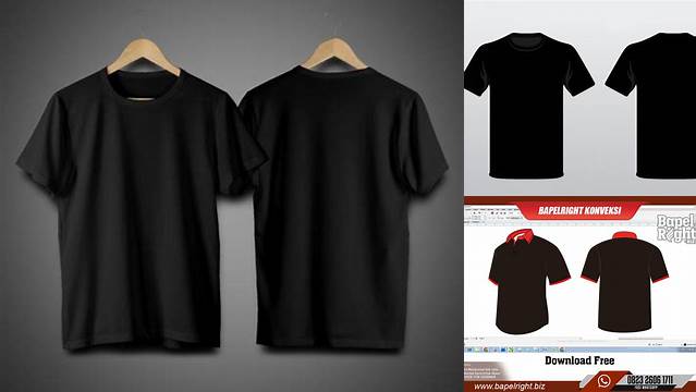 2172+ Kaos Mockup Hitam Digital Download