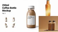 2190+ Coffee Plastic Bottle Mockup Include TIFF