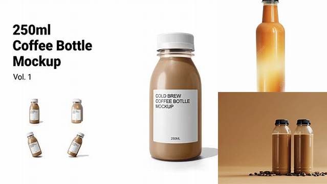 2190+ Coffee Plastic Bottle Mockup Include TIFF