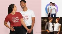 2192+ Couple T Shirt Mockup Free Download Hight Resolution