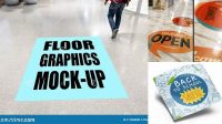 2192+ Floor Graphics Mockup Free PSD File Download