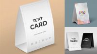 2194+ Tent Card Mockup Creative PSD Resources