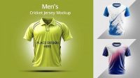 2198+ Cricket Jersey Mockup Psd PSD Free Download