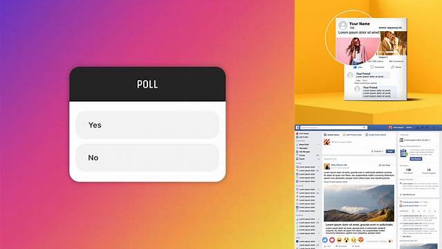 2198+ Facebook Poll Mockup Hight Resolution