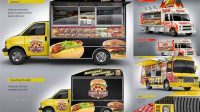 2199+ Food Truck Mockup Include TIFF