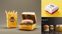 220+ Hamburger Box Mockup Free Free Mockup PSD