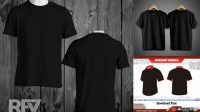 2202+ Mockup Kaos Hitam Polos PSD Free Download