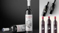 2204+ Wine Bottle Mockup Free Online Download Free