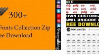 221+ Tamil Unicode Fonts Collection Zip Creative PSD Resources