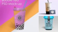 2213+ Bubble Tea Cup Mockup Free Easy Editable