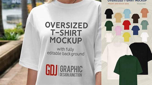 2231+ Oversized T Shirt Mockup Photoshop Freebie