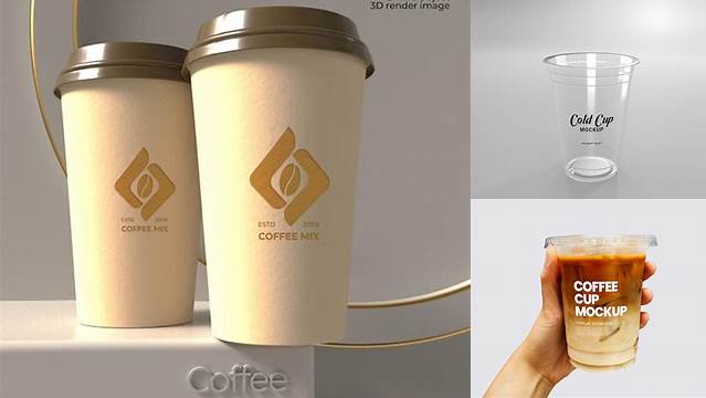 2232+ Cold Coffee Cup Mockup Easy-to-Edit Photoshop Freebie