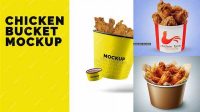 2235+ Fried Chicken Bucket Mockup Professional PSD Resource