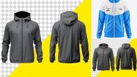 2238+ Windbreaker Jacket Mockup Professional PSD Template