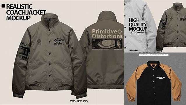 2256+ Coach Jacket Mockup Psd Free Mockup PSD