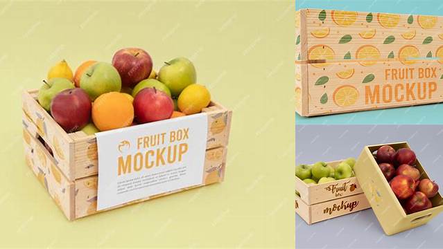 2258+ Fruit Box Mockup Include TIFF