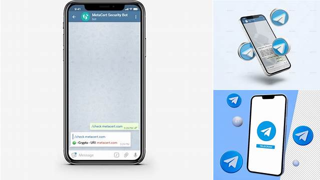 2258+ Telegram Mockup Psd Smart PNG Image