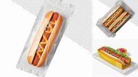 2266+ Hot Dog Packaging Mockup Editable and Customizable PSD