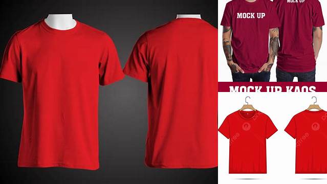 2270+ Mockup Kaos Merah Depan Belakang PSD Free Download