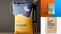 2272+ Cement Bag Mockup Free Downloadable PSD