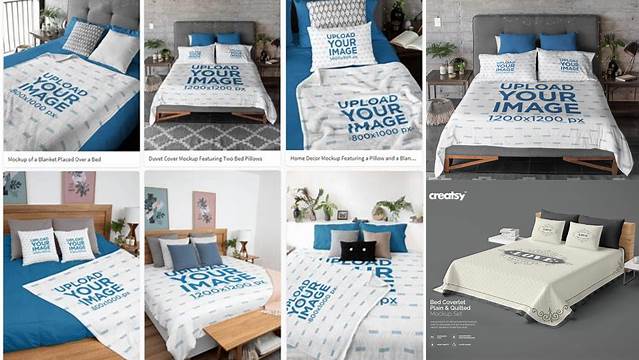 2275+ Bed Cover Mockup Best for Showcase