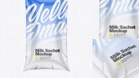 2278+ Milk Sachet Mockup Free Hight Resolution