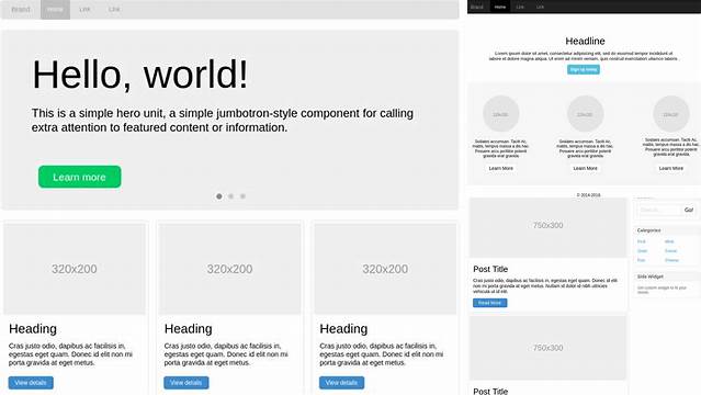 228+ Bootstrap Wireframe Tool Customizable Design Files