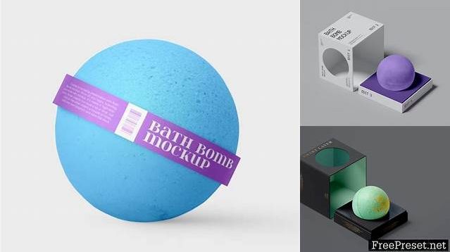 2285+ Bath Bomb Mockup Fully Editable PSD Template