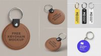 2297+ Keychain Mockup Free High-Quality PSD