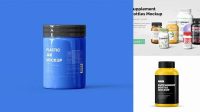 230+ Supplement Bottle Mockup Generator Elegant Free Template