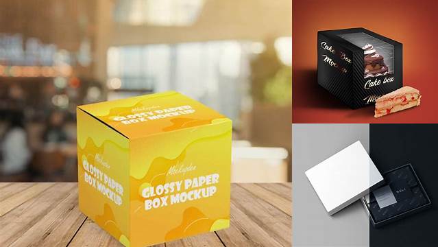 2301+ Glossy Box Mockup PSD for Free