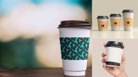 2321+ Cup Sleeve Mockups Stylish Free PSD