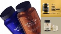 2328+ Supplement Bottle Mockup Free Download Digital Download