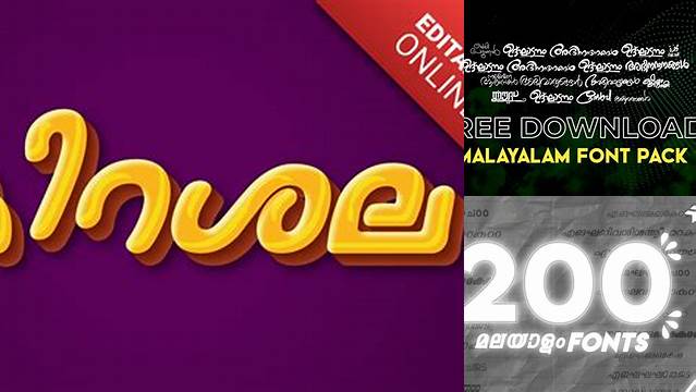 2333+ Malayalam Font Pack Easy Editable