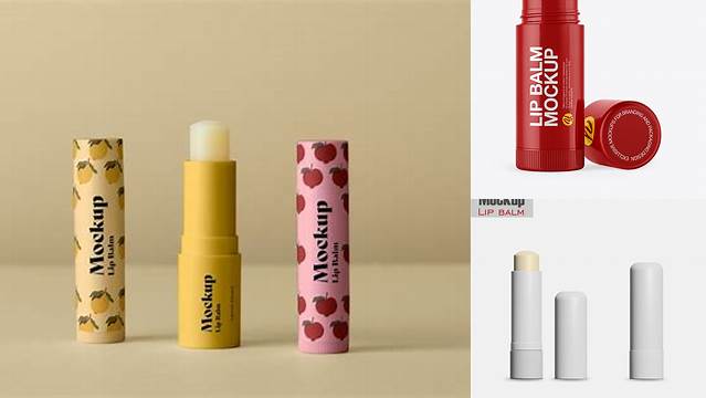 2334+ Lip Balm Mockup Best for Showcase