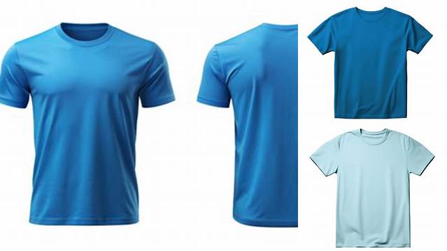 2335+ Mockup Kaos Biru Muda Include TIFF