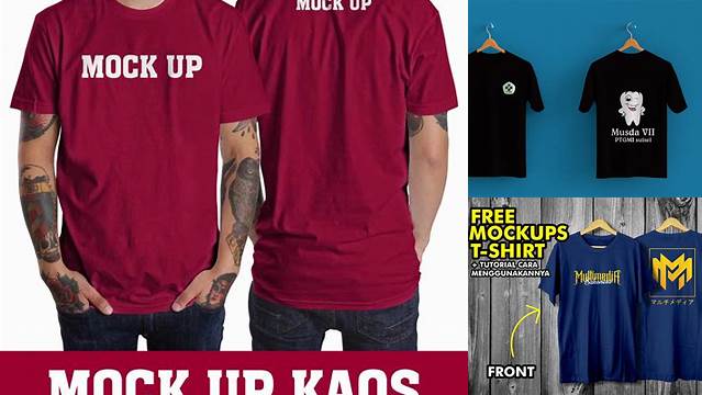 2337+ Mockup Kaos Psd Depan Belakang Editable and Customizable PSD