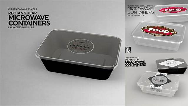 2339+ Microwave Container Mockup Free Exclusive Digital PSD Resource