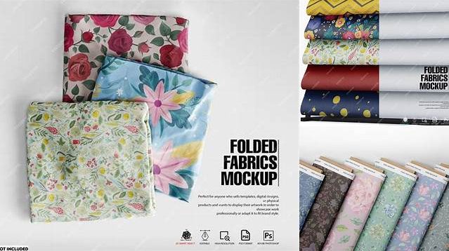 234+ Folded Fabric Mockup Free Elegant Photoshop Mockup