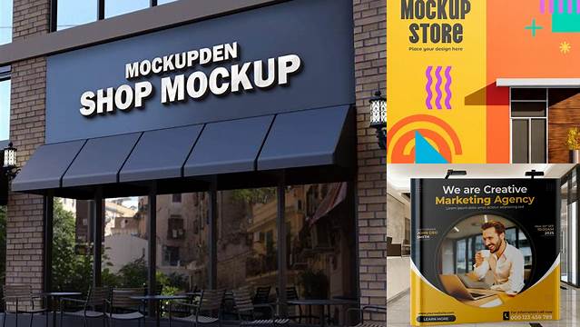 2342+ Pop Up Store Mockup Free Customizable PSD Templates