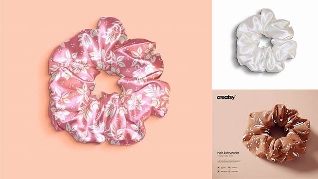 2347+ Scrunchie Mockup Free Digital Download