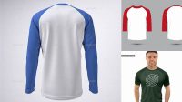 2351+ T Shirt Raglan Mockup Easy Editable