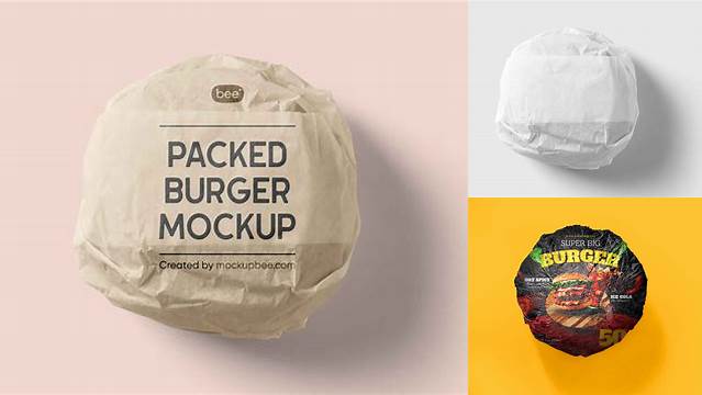 2354+ Burger Wrap Mockup Free Digital Download